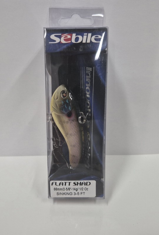 NOS Sebile Flatt Shad 66mm, 1/2 oz. Lipless Crankbait in NBG color! L@@K!!
