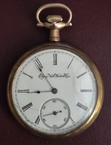 Antique Elgin 1894c Grade 105 Class 31 Size 16 11j, Dueber 25yr.