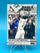 2017 Topps Rickey Henderson #MM-43?Memorable Moments Oakland Athletics