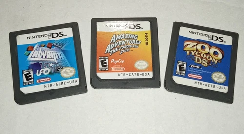 3 NINTENDO DS Games Incl. Zoo Tycoon, Labyrinth, Amazing Adventures TFRs
