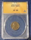1944-D/S   Lincoln Cent  VF35 ANACS FS-511 OMM-1 No Reserve