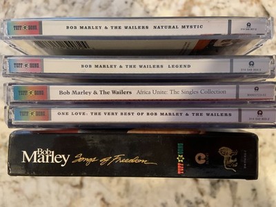 Lot of 5 Bob Marley & The Wailers CDs (Songs of Freedom, best, singles etc.)