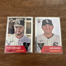 2022 Topps chrome platinum white Sox rookie lot of 2 cards burger Gonzalez 
