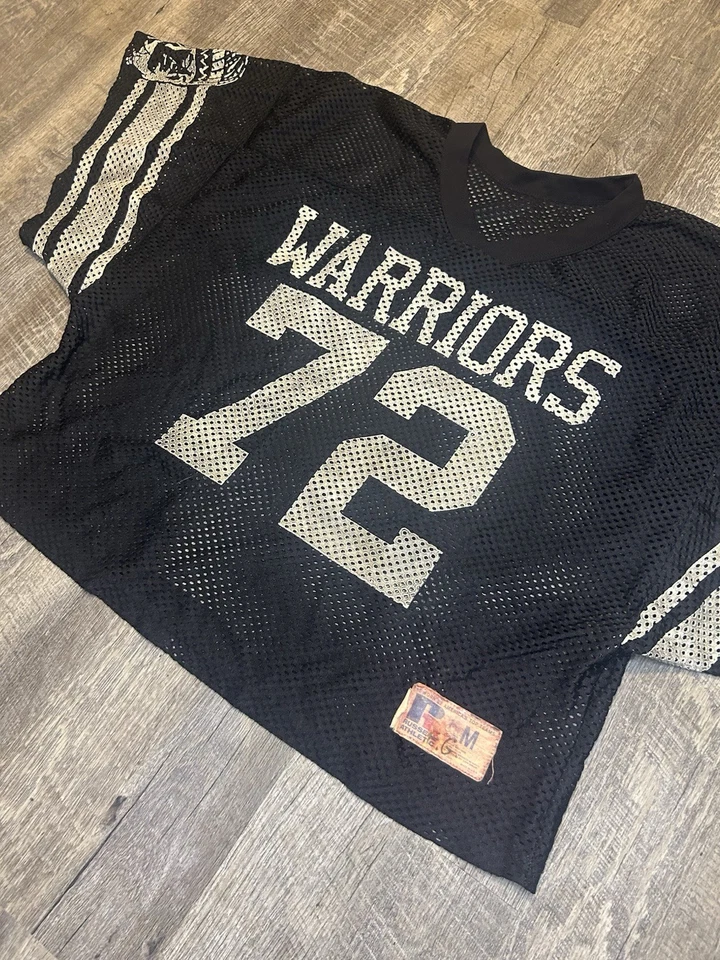 复古 90 年代 Russell 运动短网眼橄榄球球衣 M 码 — 第 2/4 张图片