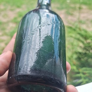 Antique Iron Pontil Dyottville Glass Works Phila Bottle PA Pennsylvania