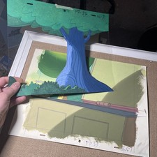 Animation cel BACKGROUNDS production art cels anime vintage cartoons Disney BG35