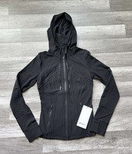 Lululemon Define Jacket Hooded Nulu Full Zipper Black Size 6 Small