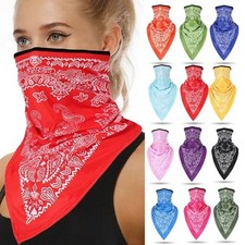 Bandana Neck Gaiter Balaclava Face Scarf Mask for Women Men UV Sun Protection
