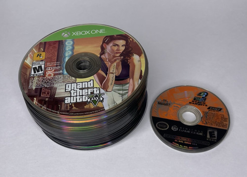 Lot of 48 Playstation 2 PS2 Xbox 360 Xbox One GC Wii PS1 Disc Only Games