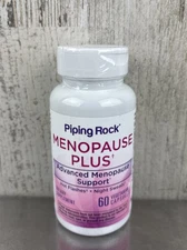 Piping Rock Menopause Plus Advanced Support Hot Flashes Night Sweats 60 Capsules