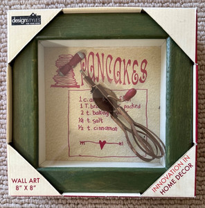 Shadow Box Frame Handheld Mixer (8" X 8") Wall Art