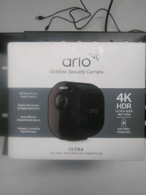 Arlo Ultra (3rd Gen) VMC5050 Add-On Security Camera Black Wireless Event Caption