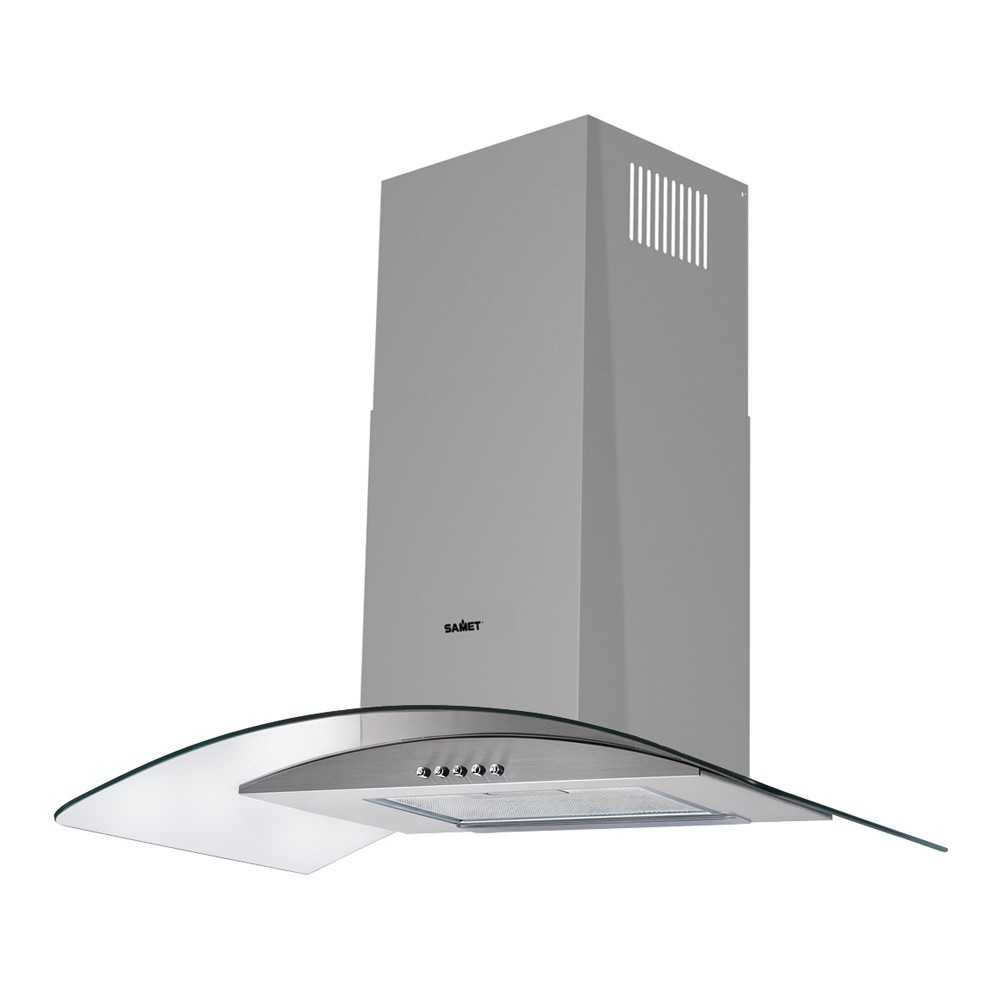 Samet Cappa WETH 90 inox da parete 90 cm cupolino in vetro - Immagine 2