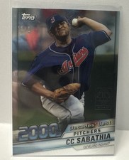 CC Sabathia 2020 Topps National VIP Decades Best 1/1 Platinum- Cleveland Indians