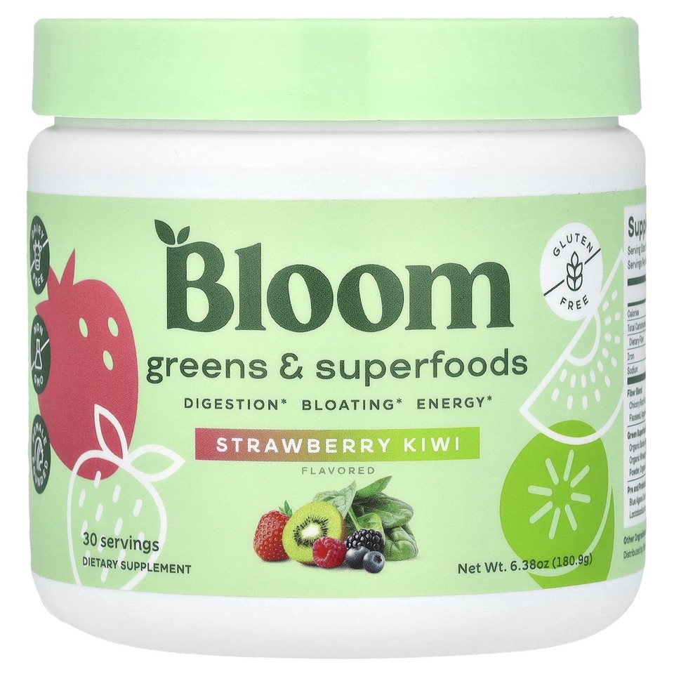 Greens & Superfoods, Strawberry Kiwi, 6.38 oz (180.9 g)