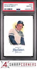 2013 TOPPS ALLEN & GINTER #317 GEORGE BRETT HOF POP 6 PSA 10