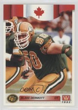 1992 All World CFL Blake Dermott #90 0q3