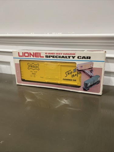 Vintage 1977 Lionel O #6-9610 SL-SF Frisco HI-Cube Yellow Box Car