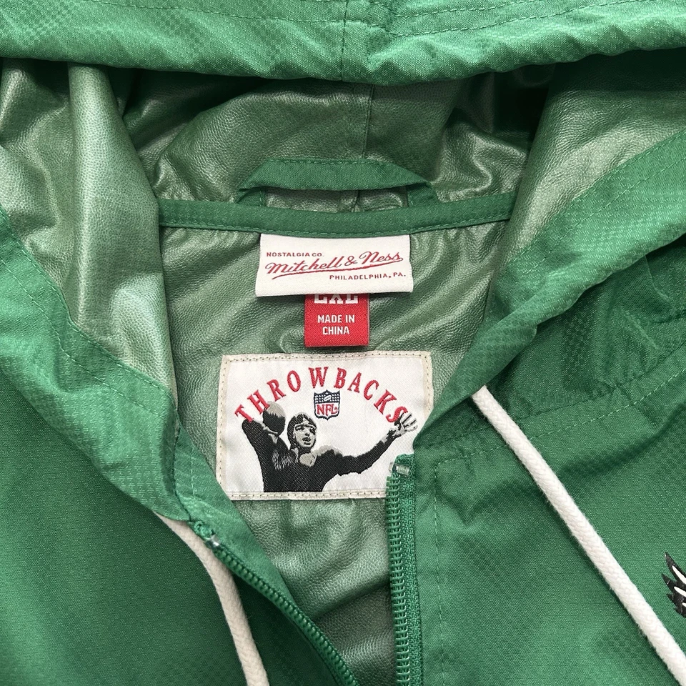 Quebra-vento Philadelphia Eagles Mitchell & Ness NFL verde Kelly masculino tamanho 2XL - Imagem 4 de 4