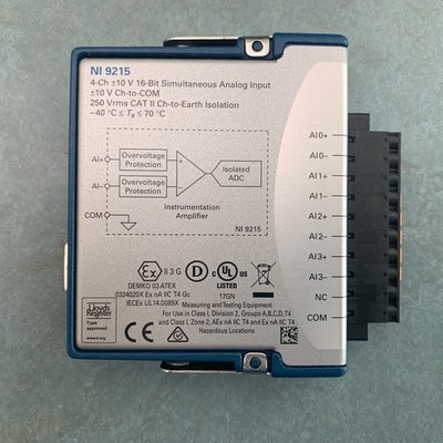 National Instruments NI 9215 4-Channel 10V Simultaneous Analog Input Module