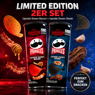 Pringles Upside Down Bacon & Steak 2er Set 2x100g Limited Edition
