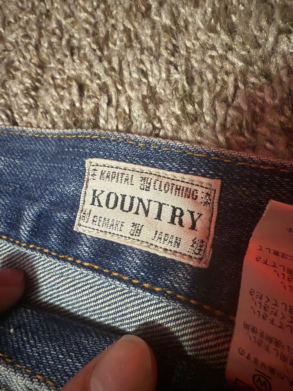 Kapital Kountry Patchwork Embroidered Distressed … - image 2
