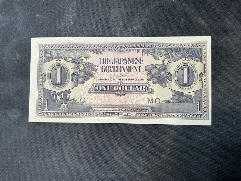 Malaya 1942 1 Dollar WW2 (Japanese Occupation) Crisp UNC Banknote.  N4119
