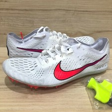 NEW Nike Zoom Victory 3 Track  Field Distance Spikes White 835997-100 Size 9