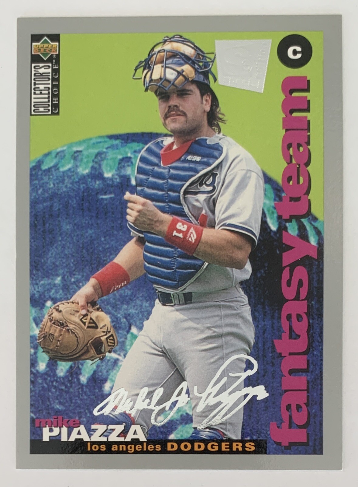 1995 Collector's Choice SE #253 Mike Piazza Fantasy Team - Los Angeles Dodgers