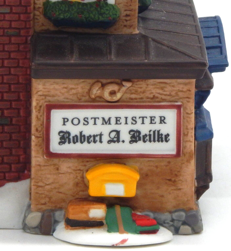 Reparto 56 Villaggio Alpino Christkindl Ufficio Postale Casa Illuminata #805531 Con Scatola - Foto 9 di 15
