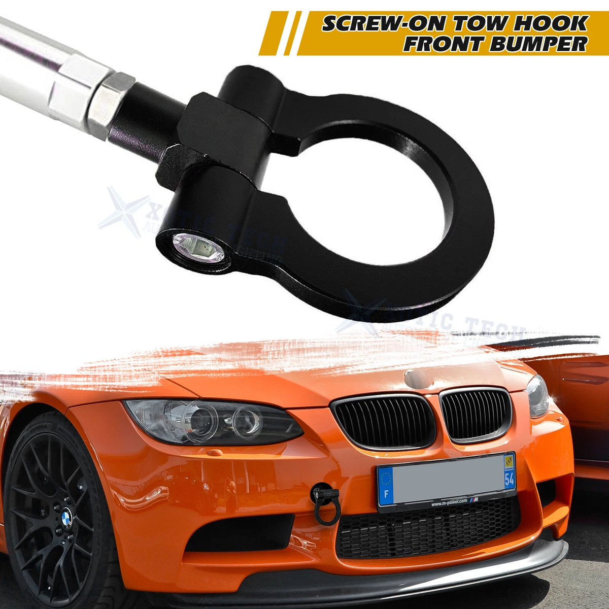 JDM Sport Black Track Racing Aluminum Tow Hook For BMW 325i 328i 330i 335i  E90