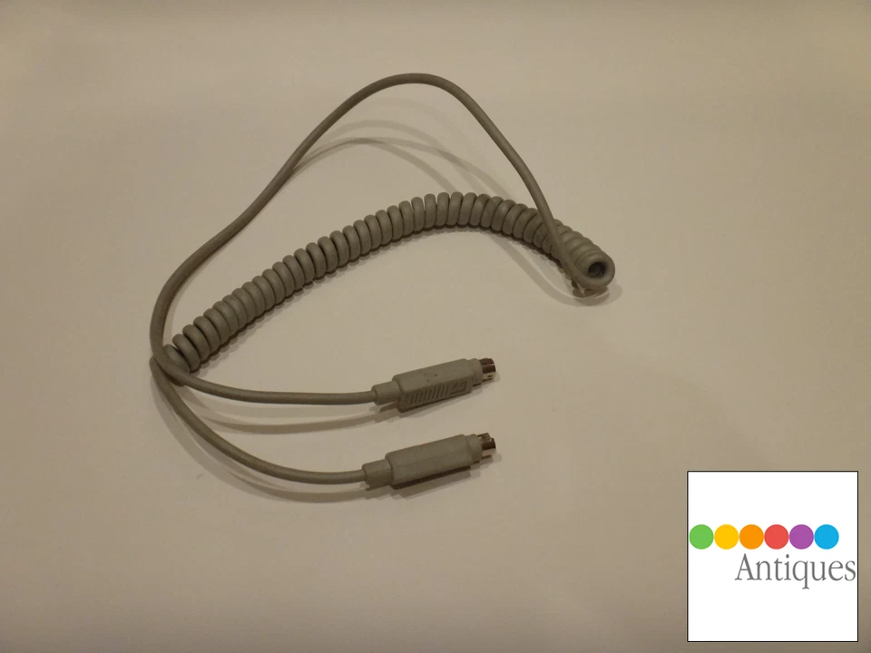 Apple Genuine ADB Keyboard Beige 3’ Coiled Cable 590-0616-A RARE Macintosh Mac - Image 3 of 4