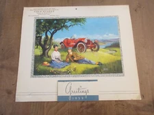 1959 Gold Nugget Calendar Roadster Denver CO Robert Pettes signed Artist Vintage