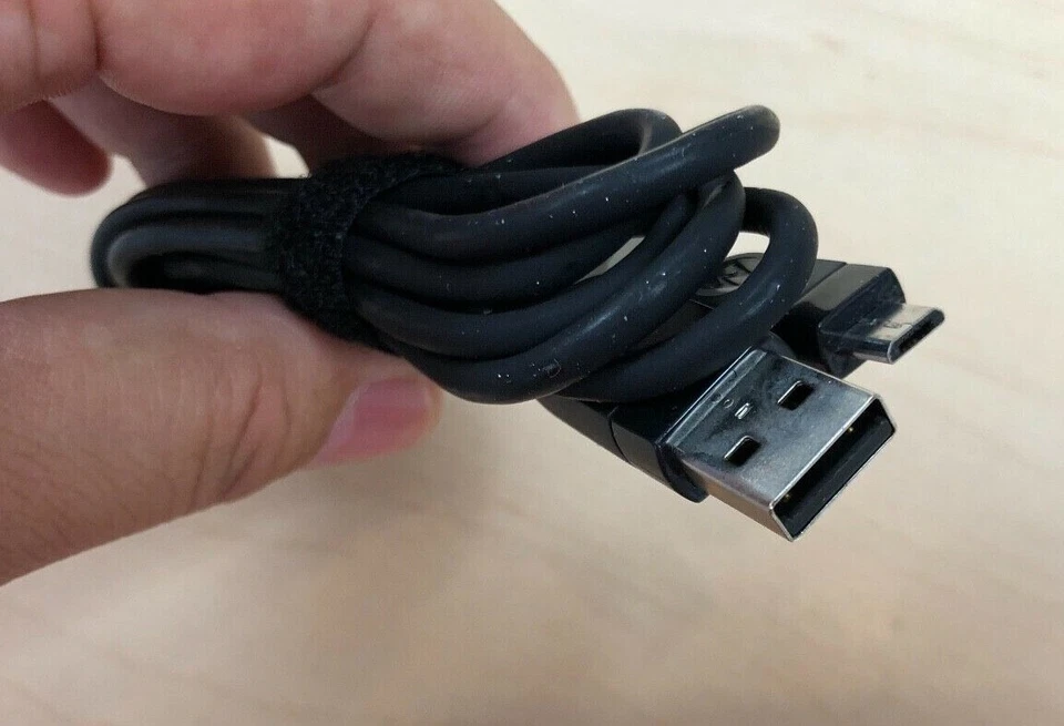 Motorola 5FT Heavy Duty Micro USB Cable w/ Aux Connector Line Model: SKN6394A - Image 2 of 3