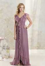 Purple Bridesmaid Sz. 10 Dress NWT Wisteria Modern Vtg 8618 Alfred Angelo Boho