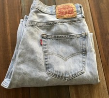 Vintage 90s Mens Levi s 550 Size 36 X 30 Faded Light Wash