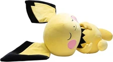Pokemon 18" Inch Sleeping Pichu Soft Plush Jazwares NWT