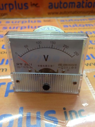 85l1 VOLTAGE METER ANALOG VOLTMETER 0-250VAC NEW!! - Picture 1 of 3