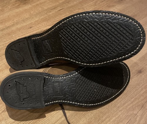 Red Wing Shoes 8043 Merchant Oxford Suede Boots Uk10 EU44 Made USA Olive Mohave - Picture 9 of 10