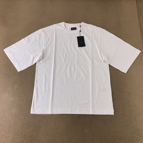 T-Shirt White Crew Neck 100% Cotton Tee 