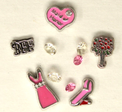 Wedding Maid of Honor Floating Charms: Living Memory Locket: BFF Dress Shoe