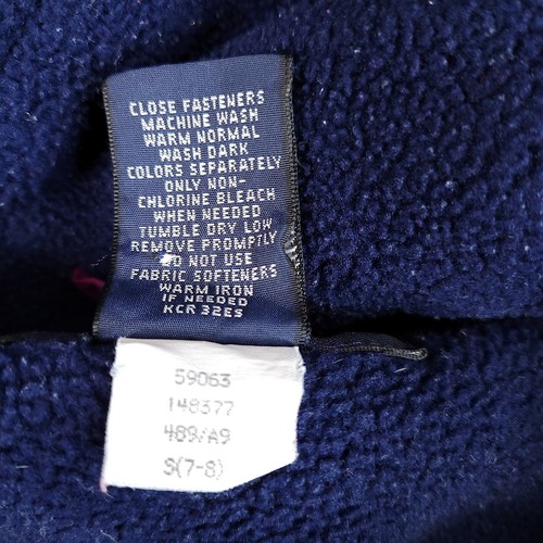 Land's End Girls Youth Hooded Squall Jacket Full Zip Fleece Lined Pink Size S - Picture 7 of 9