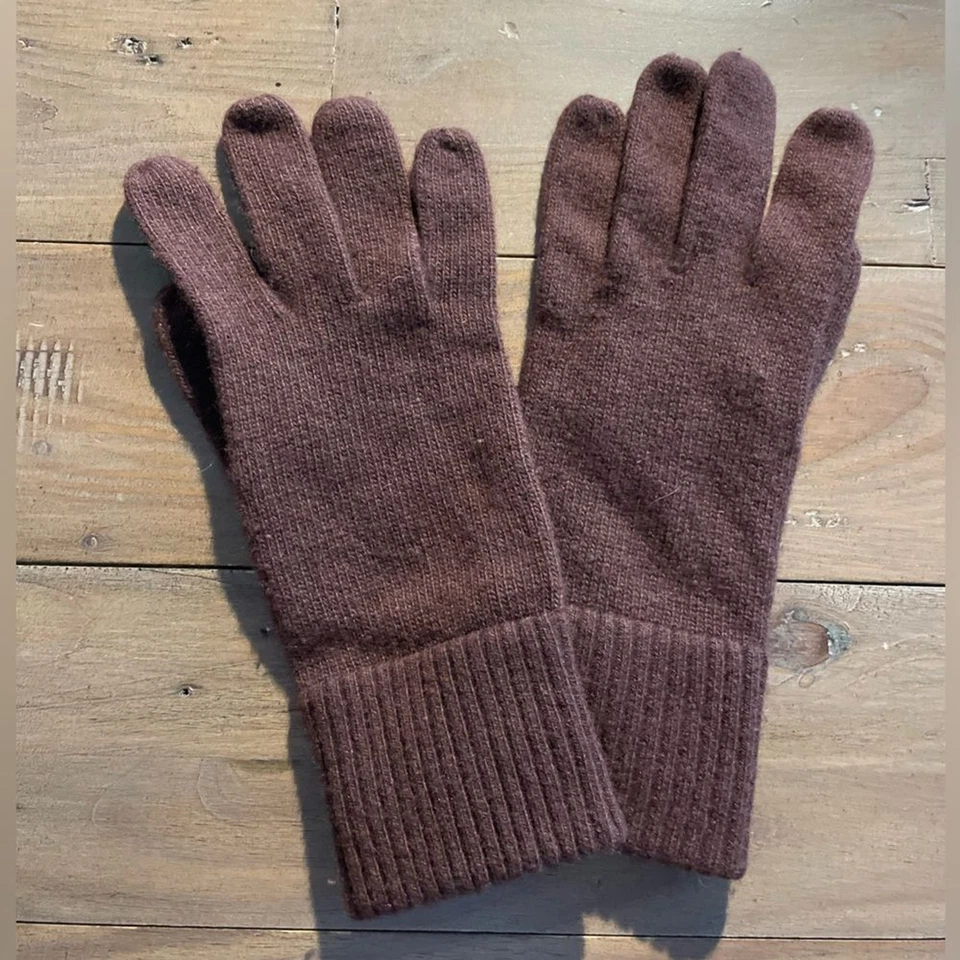 Portolano Hombre 100% Cachemira Guante Mitón Nuevo Sin Etiquetas Foto 2 de 2