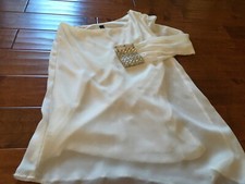 Windsor White Elegant Formal One Shoulder Dress size Medium