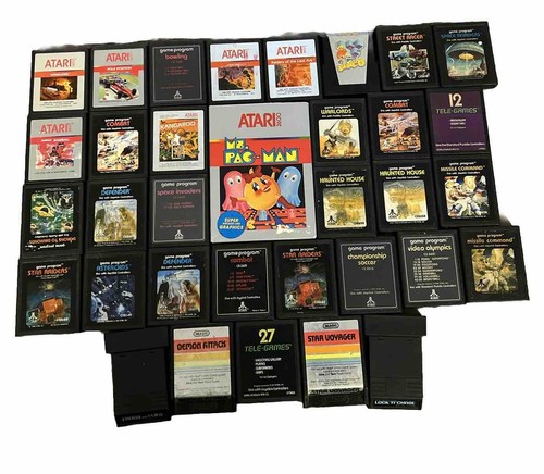 34 Game Lot Atari 2600 Tested & Working Nice Labels Instant Collection - Picture 1 of 12