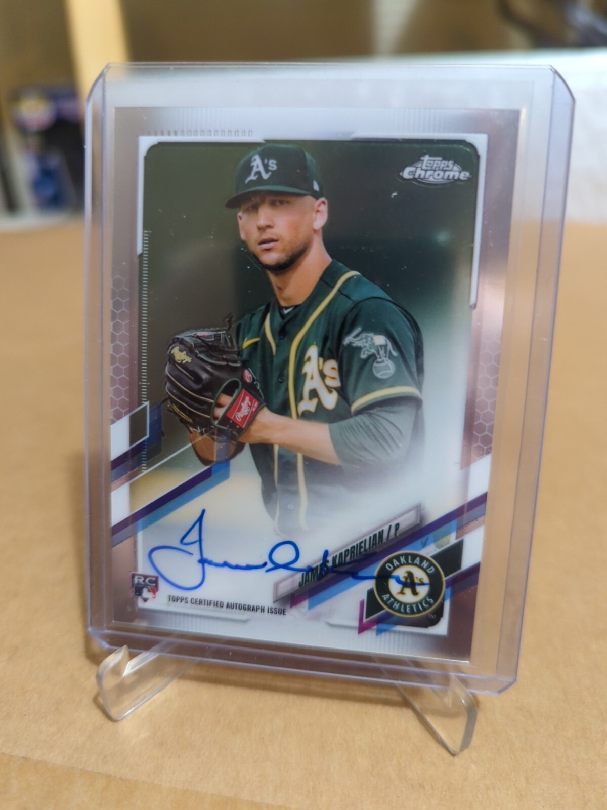 2021 Topps Chrome - Rookie Autographs #RA-JK James Kaprielian (AU, RC)