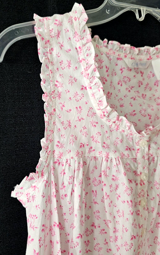 Camisón para mujer Adonna rosa con volantes quimise sin mangas cuello redondo talla S - NUEVO - Imagen 4 de 8