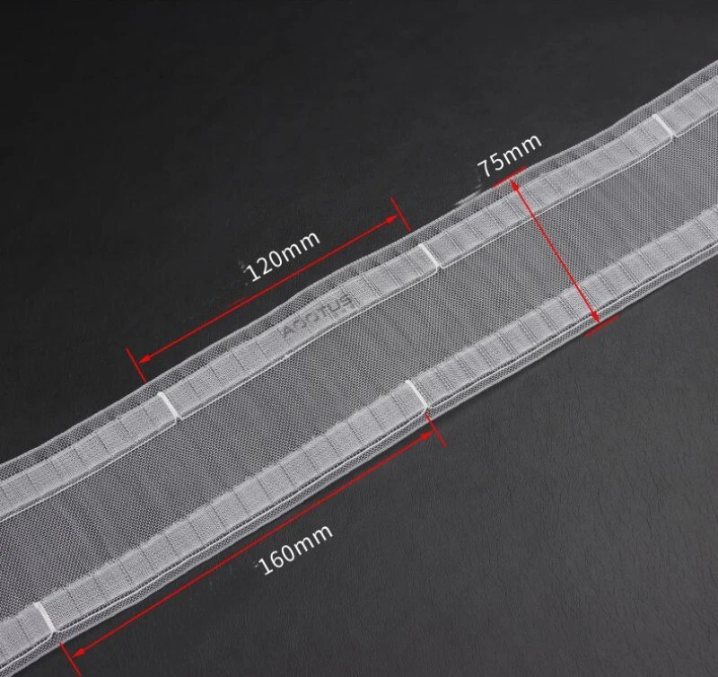 75mm Wave Fold/S Fold Curtain Tapes for DIY  Wave Fold/S Fold Curtains or Sheers - image 2 of 4
