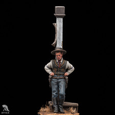 The Shootist Wild West 54mm Painted Miniature Tin Toy Soldier Pre-Sale  Art
