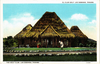 PC GOLF, LAS SABANAS, PANAMA, THE GOLF CLUB, Vintage Postkarte (b45307)